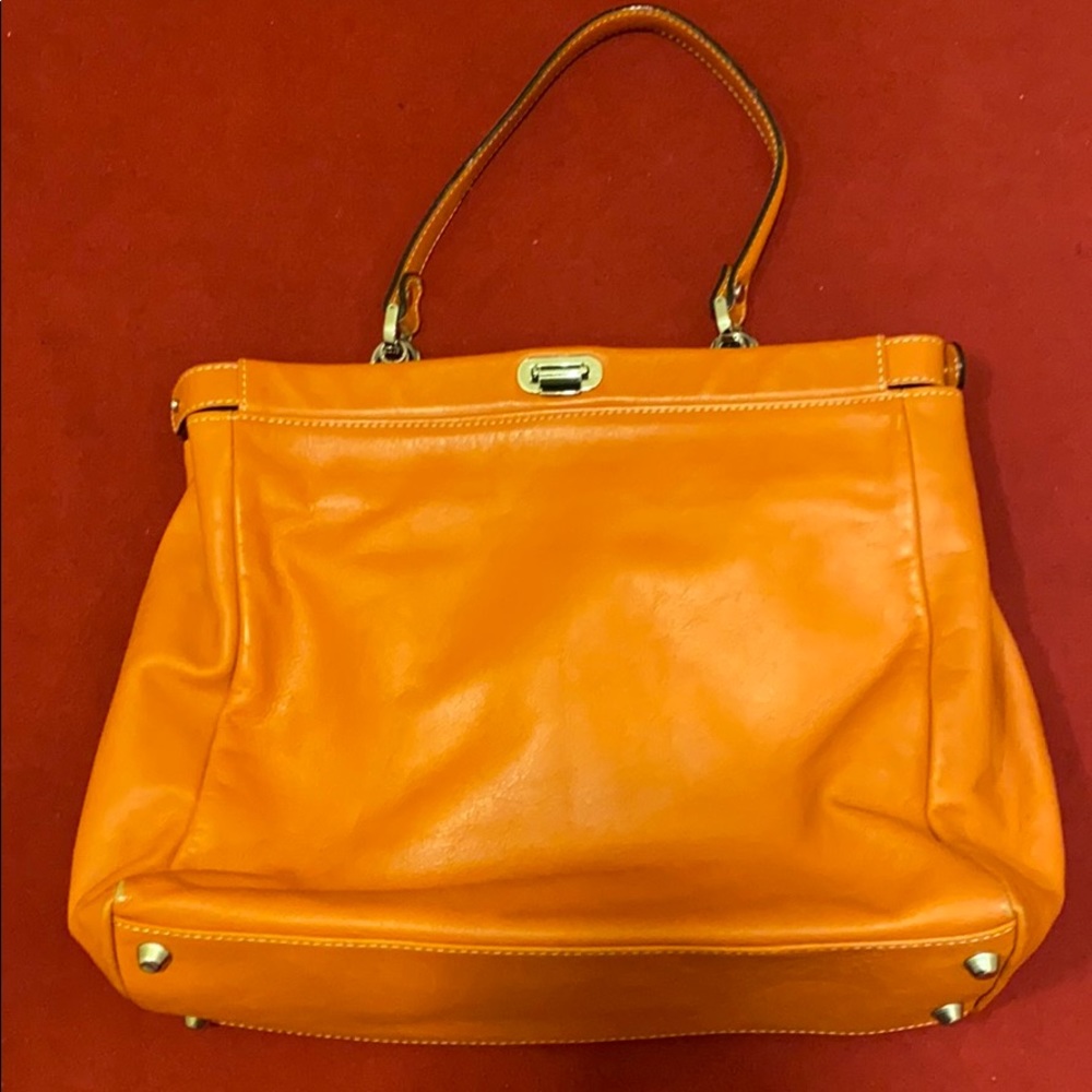 Laurent Effel satchel Genuine Leather EUC